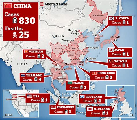 coronavirus affected area in china